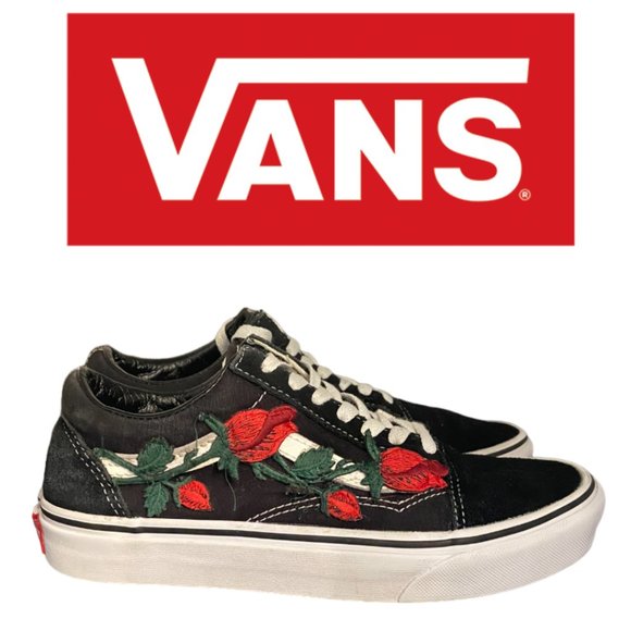 Vans Shoes - Vans Old Skool Lo -'DIY Roses' - Size 6.5